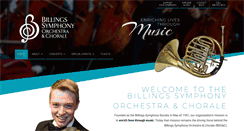 Desktop Screenshot of billingssymphony.org