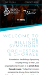 Mobile Screenshot of billingssymphony.org